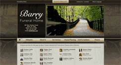 Desktop Screenshot of barryfuneralhome.com