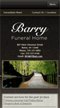 Mobile Screenshot of barryfuneralhome.com