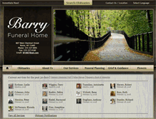 Tablet Screenshot of barryfuneralhome.com